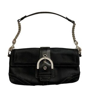 Coach rare soho limited edition crystal satin and suede mini evening bag